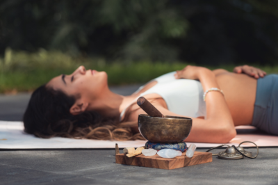 Personne en séance de breathwork